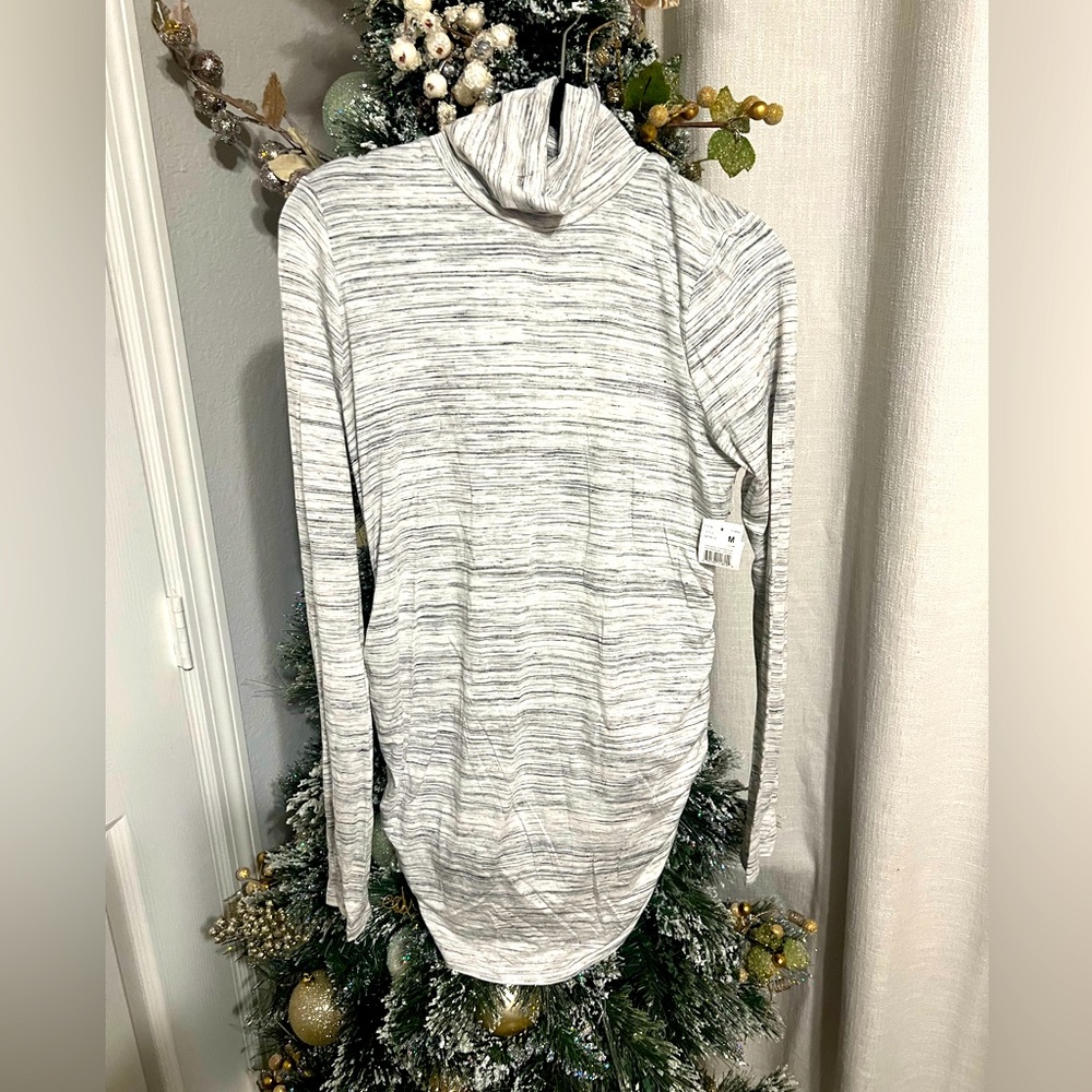 Motherhood maternity thin jersey sheet type material turtle neck